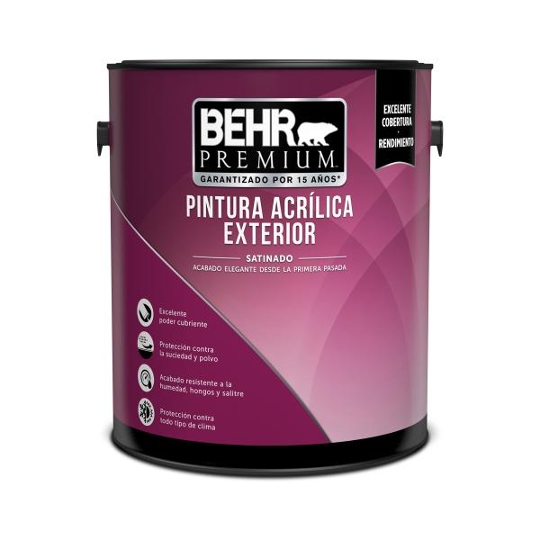 PINTURA ACRÍLICA EXTERIOR SATINADA BLANCA 1 G