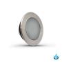 REFLECTOR LED EMPOTRABLE CIRCULAR 12 W PLATA BRILLANTE 1 PIEZA