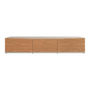 MUEBLE PARA TV PARA 65 PULGADAS MDF Y MDP BEIGE Y NOGAL 180 X 45 X 39 CM