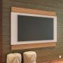 MUEBLE PARA TV PARA 60 PULGADAS MDF Y MDP BEIGE Y NOGAL 135 X 185 X 8 CM