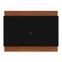 MUEBLE PARA TV PARA 60 PULGADAS MDF Y MDP NEGRO Y NOGAL 135 X 185 X 8 CM