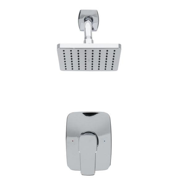 LLAVE MEZCLADORA PARA REGADERA MONOMANDO EMPOTRABLE CROMO BAJA PRESION