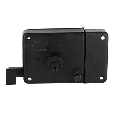 CERRADURA DE SOBREPONER FULL BLACK DERECHA NEGRO
