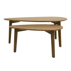 MESA CENTRO SET MDF 100 X 40 X 40 CM CAFÉ