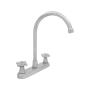 LLAVE PARA FREGADERO DUOMANDO CROMO MANERAL CRUZ 8" AHORRADORA
