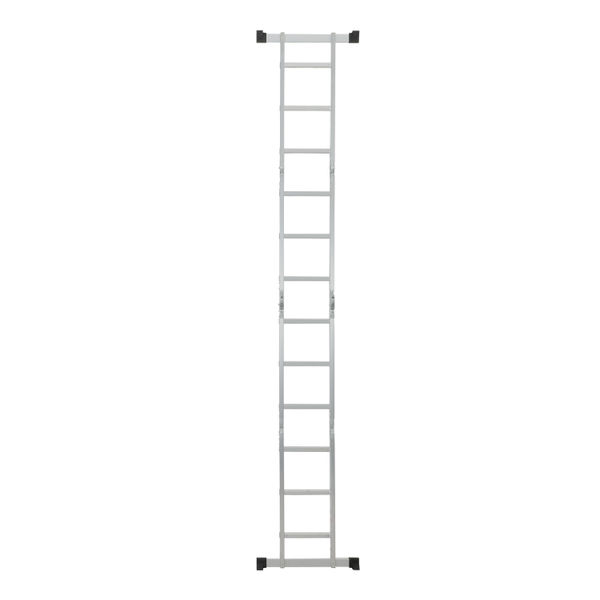 ESCALERA MULTIFUNCIÓNES DE ALUMINIO T III 13 PIES PARA USO COMERCIAL CON CAPACIDAD DE 150 KG