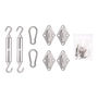 KIT ACCESORIOS INSTALACIÓN MALLA SOMBRA PLATA