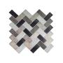 MALLA DINAN DECORATIVA AUTOADHESIVA 26 X 26 CM PVC GRIS CAJA CON 15 PIEZAS