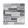MALLA COLMAR DECORATIVA AUTOADHESIVA 26 X 26 CM GRIS CAJA CON 15 PIEZAS