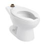 TAZA DE BAÑO NAO ALARGADA BLANCA PARA FLUXÓMETRO CON TRAMPA EXPUESTA