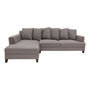 SALA ESQUINERA SECCIONAL LAV III TELA 2.97 X 1.90 X 0.95 M GRIS CLARO SIN COJINES
