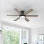 VENTILADOR DE TECHO WEATHERLY 56" LED INTEGRADO PARA INTERIOR NEGRO