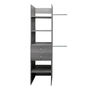 CLÓSET MELAMINA Y MDF ARMABLE 190 X 50 X 40 CM CAFÉ GRIS CON 2 CAJONES