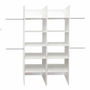 CLÓSET MELAMINA Y MDF ARMABLE 190 X 100 X 40 CM BLANCO CON 2 ENTREPAÑOS