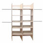 CLÓSET MELAMINA Y MDF ARMABLE 190 X 100 X 40 CM BEIGE CON 2 ENTREPAÑOS