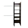 CLÓSET MELAMINA Y MDF ARMABLE 190 X 50 X 40 CM CAFÉ CON ENTREPAÑOS