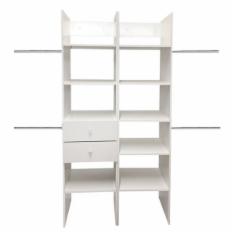 CLÓSET MELAMINA ARMABLE 190 X 100 X 40 CM BLANCO CON CAJÓN