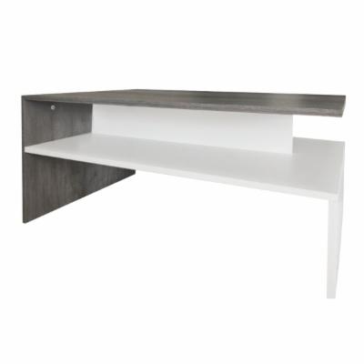 MESA DE CENTRO AUXILIAR LOVELY MDF Y MELAMINA 90 X 60 X 40 CM LOMBARDIA/BLANCO