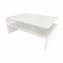 MESA DE CENTRO AUXILIAR LOVELY MDF Y MELAMINA 90 X 60 X 40 CM BLANCO