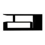 MUEBLE PARA TV MELAMINA Y MDF NEGRO 120 X 44.4 X 30 CM