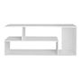 MUEBLE PARA TV PARA PANTALLA MELAMINA Y MDF BLANCO 120 X 44.4 X 30 CM