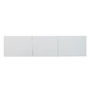 REPISA FLOTANTE PARA TV VICENZA 120 X 30 X 30 CM 1 PIEZA MDF NEGRO BLANCO