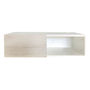 REPISA FLOTANTE PARA TV MINI 20 X 80 X 30 CM 1 PIEZA MDF BLANCO ENCINO POLAR