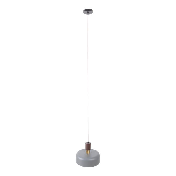 LÁMPARA COLGANTE INCANDESCENTE 1.72 M X 30.5 CM GRIS