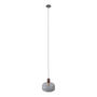 LÁMPARA COLGANTE INCANDESCENTE 1.72 M X 30.5 CM GRIS