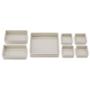 SET ORGANIZADOR DE CAJON 7 PIEZAS COLOR BEIGE