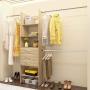 CLÓSET MELAMINA ARMABLE 180 X 240 X 39 CM BEIGE 3 CAJONES