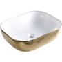 OVALÍN PARA BAÑO DE SOBREPONER DORADO 50 X 39.5 CM CEPILLADO