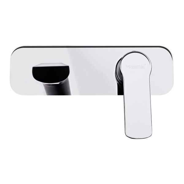 LLAVE PARA LAVABO MONOMANDO NEGRO EMPOTRABLE A MURO CON CARTUCHO CERÁMICO