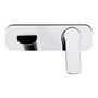 LLAVE PARA LAVABO MONOMANDO NEGRO EMPOTRABLE A MURO CON CARTUCHO CERÁMICO