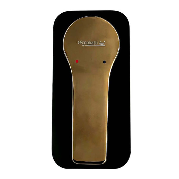 MONOMANDO PARA REGADERA EMPOTRABLE LATON NEGRO MATE Y ORO ROSA CONTROL DE FLUJO