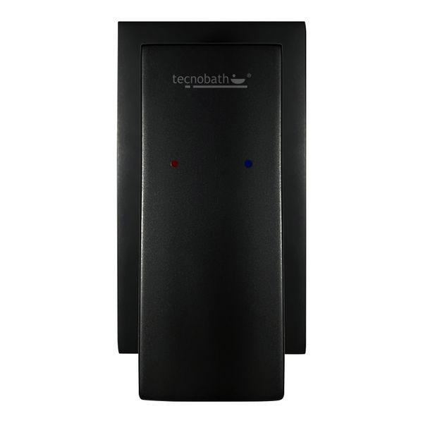 MONOMANDO PARA REGADERA EMPOTRABLE LATON NEGRO MATE CONTROL DE FLUJO