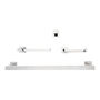 SET DE 4 ACCESORIOS PARA BAÑO TECNOBATH PLATA