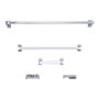 SET DE ACCESORIOS VALMAIN PARA BAÑO PLATA