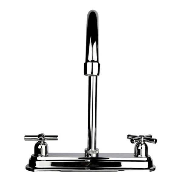 LLAVE PARA FREGADERO DUOMANDO CROMO MANERALES DE CRUZ 11" CUBIERTA ABS
