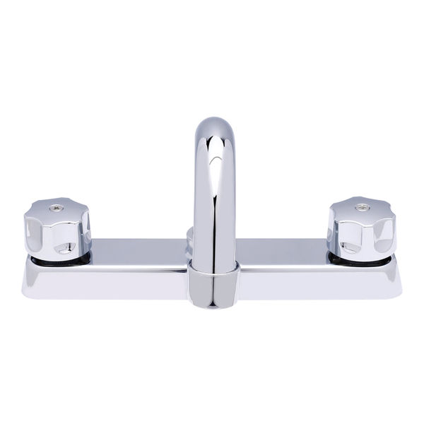 LLAVE PARA FREGADERO DUOMANDO CROMO MANERAL REDONDEADO 8" CONTROL PRECISO