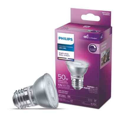 FOCO LED E26 PAR16 LUZ CÁLIDA ATENUABLE 5.5 W / 50 W 1 PIEZA