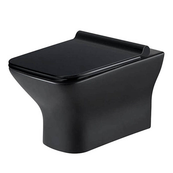 PAQUETE SANITARIO TECNOBATH RECTANGULAR NEGRO CON TANQUE OCULTO Y CIERRE LENTO