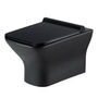 PAQUETE SANITARIO TECNOBATH RECTANGULAR NEGRO CON TANQUE OCULTO Y CIERRE LENTO