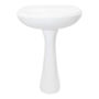 LAVABO PARA BAÑO CON PEDESTAL BLANCO 62.2 X 48.2 X 82.5 CM CON REBOSADERO