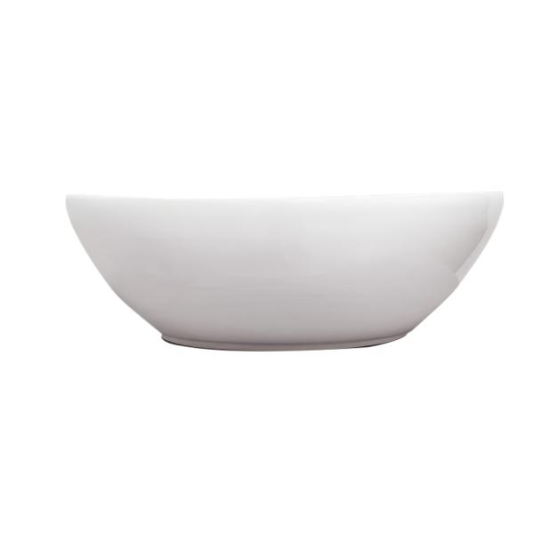 OVALÍN PARA BAÑO DE SOBREPONER BLANCO OVALADO 40.5 X 33 CM BRILLANTE