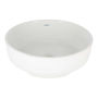 OVALÍN PARA BAÑO DE SOBREPONER BLANCO REDONDO 41.3 X 41.3 CM BRILLOSO