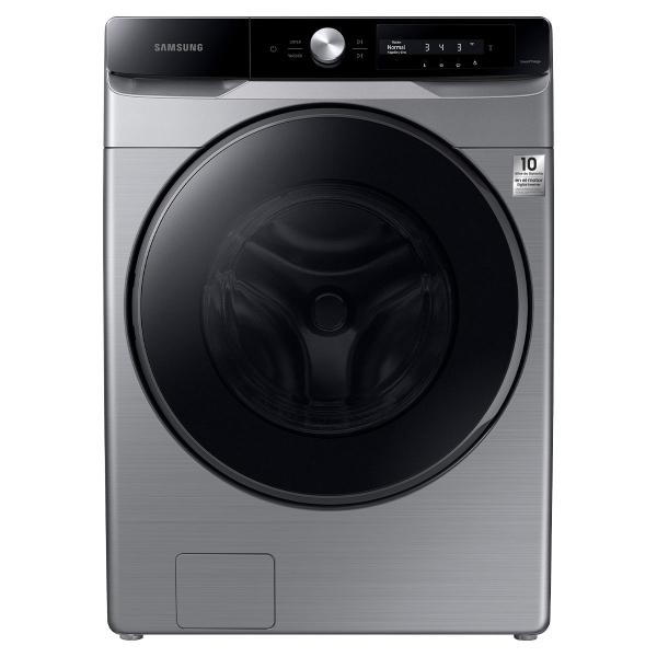 LAVADORA 22 KG CARGA FRONTAL IA CONTROL ACERO INOX