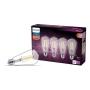 FOCO LED E26 ST19 LUZ CÁLIDA ATENUABLE 8 W / 75 W 4 PIEZAS