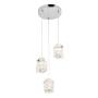 COLGANTE DE CRISTAL LED 3 LUCES LUXOR