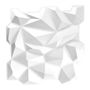 LAMBRÍN PANEL DECORATIVO PVC 50 X 50 CM PARA MURO CRISTAL BLANCO MATE ADHESIVO